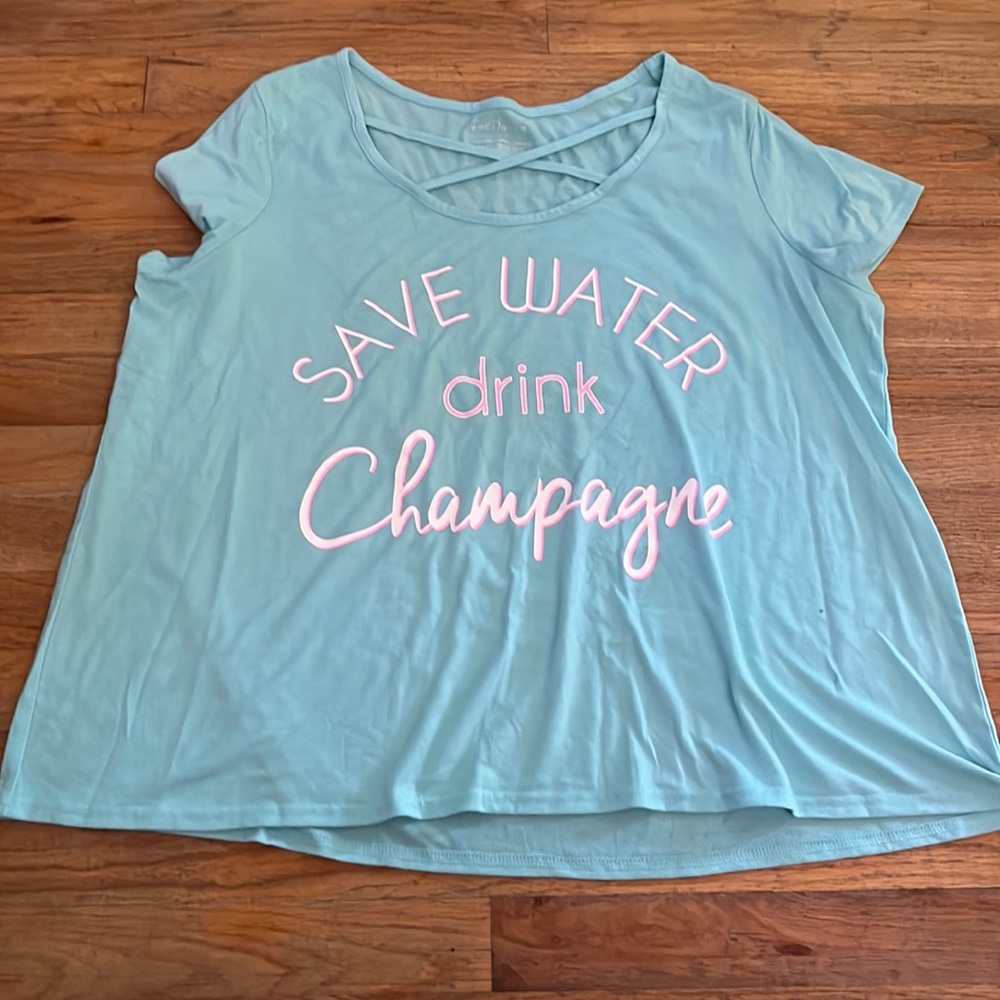 “Save Water Drink Champagne” tshirt
